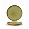 Plato llano redondo con borde vitroporcelana Harvest Green 26 cm. Dudson HVGRWP261 (6 unidades)