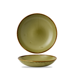 Plato hondo coupe redondo vitroporcelana Harvest Green 24,8 cm. Dudson HVGREVB91 (12 unidades)