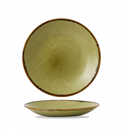 Plato hondo coupe redondo vitroporcelana Harvest Green 28,1 cm. Dudson HVGRPD271 (12 unidades)