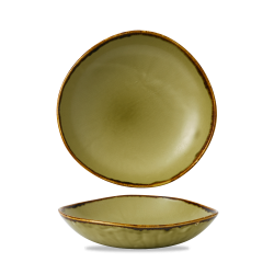 Plato hondo coupe redondo vitroporcelana Harvest Green 25,3 cm. Dudson HVGROGB11 (12 unidades)