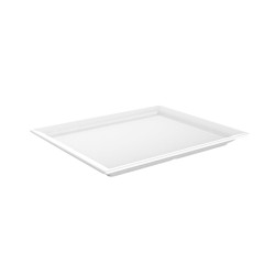 Bandeja gastronorm melamina Blanco Ottoman GN1/2 32.5x26.5x2.7 cm. B982002B (4 unidades)