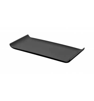 Bandeja rectangular Negro melanina Ming II 30x14x3 cm. B982114N (3 unidades)