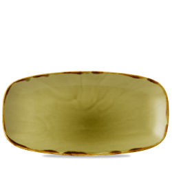 Bandeja de vitroporcelana rectangular Harvest Green 35x18cm. Dudson HVBLHVGRXO141XO141 (6 unidades)