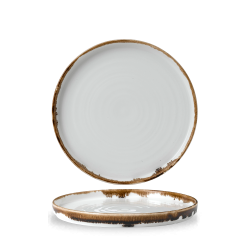 Plato postre redondo con borde alto vitroporcelana Harvest Natural 21 cm. Dudson HVNAWP211 (6 unidades)