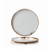 Round dessert dish with High Harvest Harvest Border Natural 21 cm. Dudon HVNAWP211 (6 units)