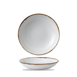Plato hondo redondo vitroporcelana Harvest Natural 24,8 cm. Dudson HVNAEVB91 (12 unidades)