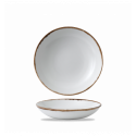 Plato hondo redondo vitroporcelana Harvest Natural 24,8 cm. Dudson HVNAEVB91 (12 unidades)