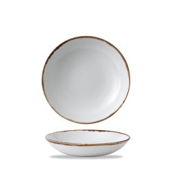 Plato hondo redondo vitroporcelana Harvest Natural 18,2 cm. Dudson HVNAEVB71 (12 unidades)