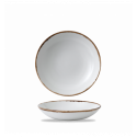 Plato hondo redondo vitroporcelana Harvest Natural 18,2 cm. Dudson HVNAEVB71 (12 unidades)