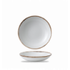 Plato hondo redondo vitroporcelana Harvest Natural 18,2 cm. Dudson HVNAEVB71 (12 unidades)