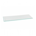 Rectangular tray Presentation Natural glass Clear Tracia Gastronorm 2/4, 53x16.2cm (5mm). B605003 (4 units)