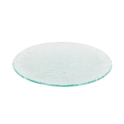Plato llano degustación vidrio Natural Clear Sphere Ø 25 cm (4mm) (6 unid.)