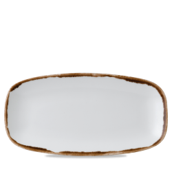 Bandeja de vitroporcelana rectangular Harvest Natural 35.5x18.9 cm. Dudson HVNAXO141 (6 unidades)