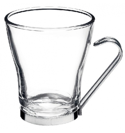 BORMILIO 442100BAC121990 OSLO TAZA CAPUCCINO C/ ASA INOX 22 CL - 12 unidades