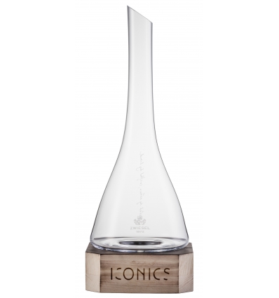Decantador Iconics con base de madera Ø 210MM 750ML ZWIESEL GLAS 122238 Una unidad