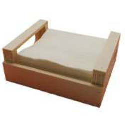 HOSTELNOVO 884 CAJITA SERVILLETA 10X10CM. NATURAL 4 UNIDADES