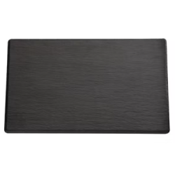 Bandeja de melamina rectangular pizarra GN 1/2