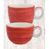 Seis unidades de B'GHEST 01170293 taza mug roja 30 cl city