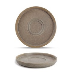 Platillo para tazas de café moka y capuccino porcelana de la colección Structo. Dimensiones: Ø 14 cm. AE 604895  ARTE DE LA MESA