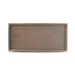 Bandeja rectangular porcelana de la colección Structo. Dimensiones: 10x22 cm. AE 604875  ARTE DE LA MESA (4 unidades)