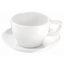 Platillo para taza de café moka melamina Blanco S "Complet". Dimensiones: Ø 10,3 cm. PUJADAS P22179 (12 unidades)