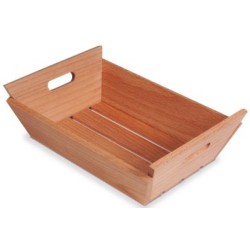 Caja Madera Natural para Pan y Presentaciones | Supreminox Ref. 2007