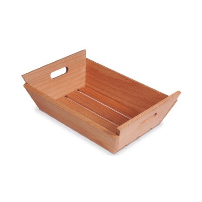 Caja Madera Natural para Pan y Presentaciones | Supreminox Ref. 2007