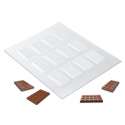 Moldes reutilizabes para confeccionar 12 barritas de chocolate en miniatura 1 unidad 60/1204 100% CHEF 1 unidad