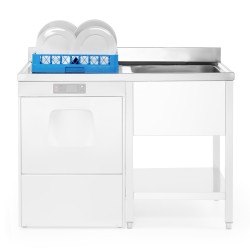 Fregadero 2 cubas con escurridor de Sammic 1800x600 FRLV-618/21D