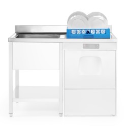 Fregadero con escurridor Sammic izquierdo 1200x600 de acero AISI