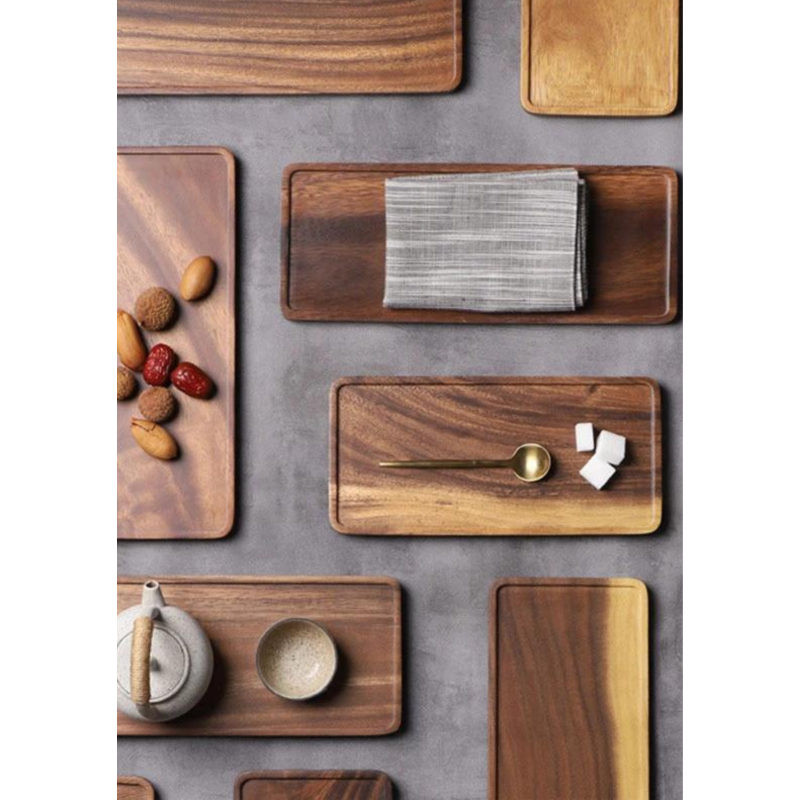 Bandeja acacia 30x14x2 cm. Elegante, duradera y versátil.