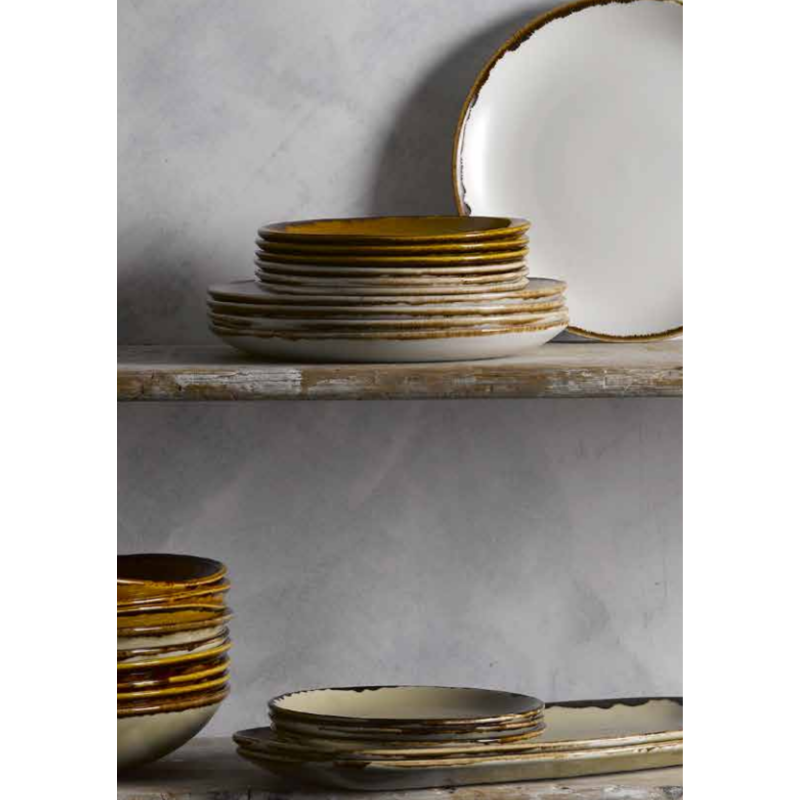 Dudson Harvest Natural Evolve Coupe Plate: Pieza única de la colección Harvest de Dudson