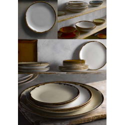 Dudson Harvest Natural Evolve Coupe Plate: Pieza única de la colección Harvest de Dudson