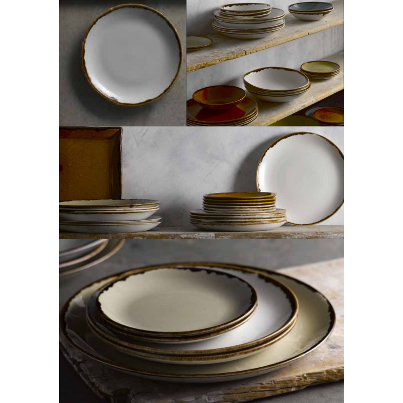 Dudson Harvest Natural Evolve Coupe Plate: Pieza única de la colección Harvest de Dudson