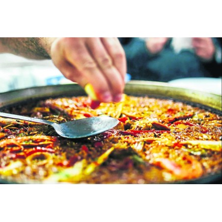 Set de 4 paelleras GANDIA de Ø36 cm de acero de la maraca Ibili 