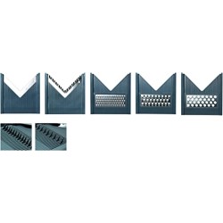 Mandolina LACOR con 5 cuchillas intercambiables y accesorio exprimidor | Utensilio de cocina de alta calidad