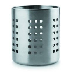 Contenedor de cubiertos de acero inoxidable con orificios escurridores 1.4 L