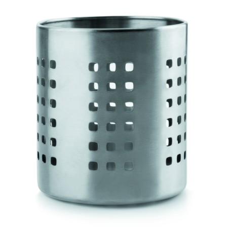 Contenedor de cubiertos de acero inoxidable con orificios escurridores 1.4 L