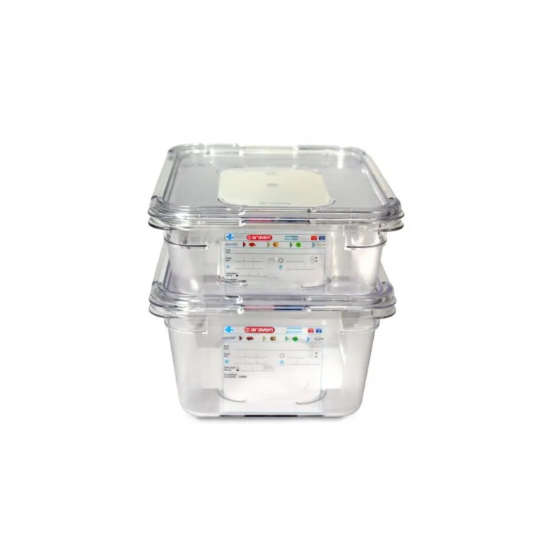 ARAVEN 09829 Tapa pc cubeta GN1/1 20mm Transparente