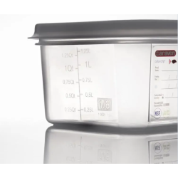 ARAVEN 03032 HERMETICO GN 1/2 PROFUNDIDAD 6.5 CM 4 L.