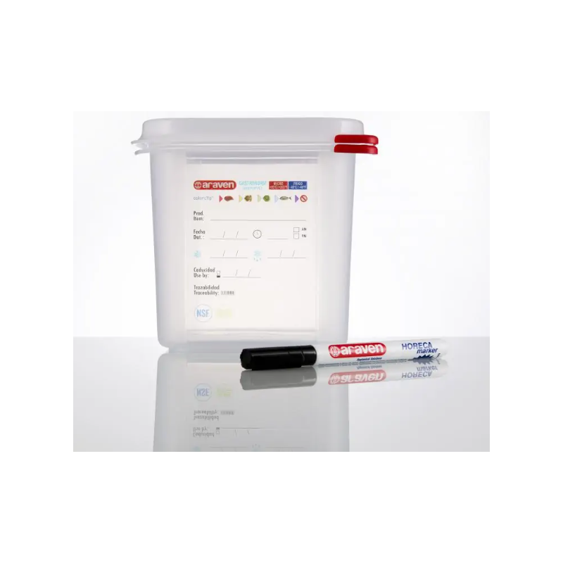 ARAVEN 03032 HERMETICO GN 1/2 PROFUNDIDAD 6.5 CM 4 L.