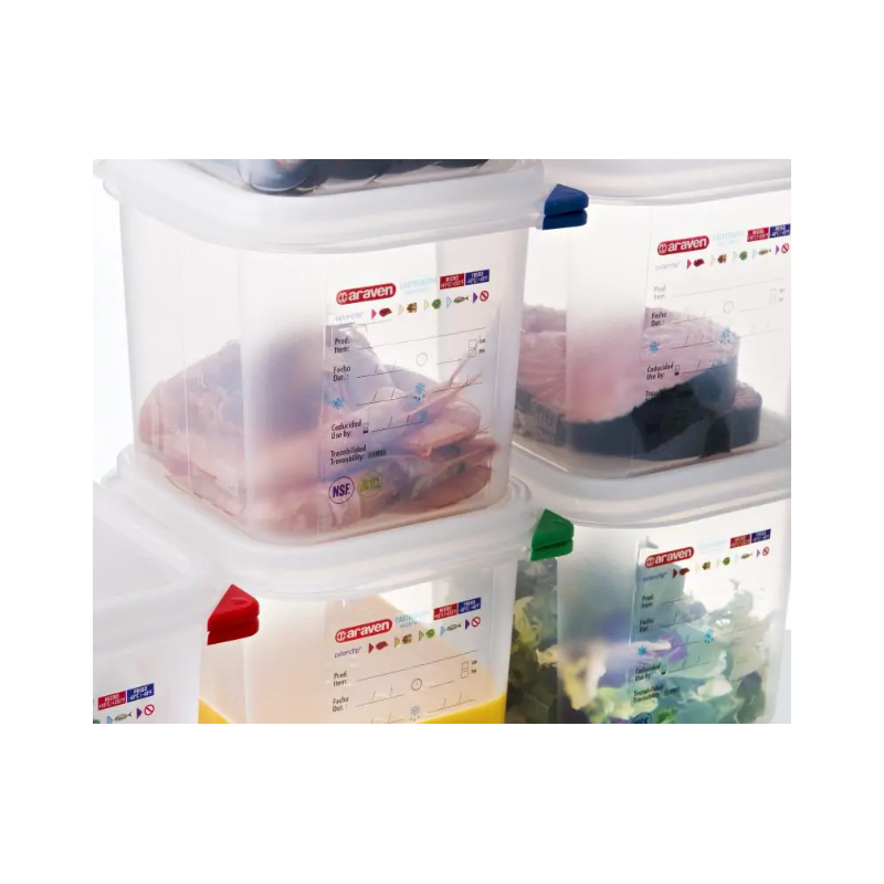 ARAVEN 03032 HERMETICO GN 1/2 PROFUNDIDAD 6.5 CM 4 L.