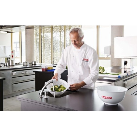 ARAVEN 01083 BOL ESCURRIDOR REDONDO POLIPROPILENO BLANCO  Ø28X12.3 CM