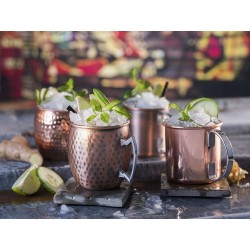 Set de 2 Tazas "Moscow Mule". Diseño Cobre Envejecido.Capacidad 0,5 L.