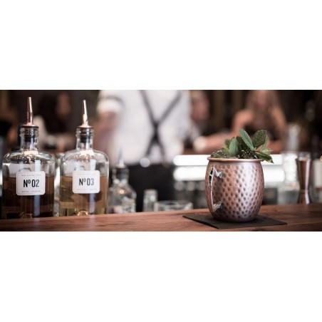 Set de 2 Tazas "Moscow Mule". Diseño Cobre Envejecido.Capacidad 0,5 L.