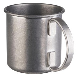 Taza Moscow Mule de Acero Inoxidable Antiguo. Ideal para Mojitos. 
