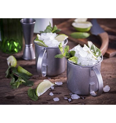 Taza "MOSCOW MULE" Inox. antiguo Ø9 cm 0.45L APS 93345