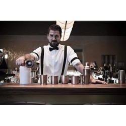 Taza Mate de Acero Inoxidable Vintage para Coctelería. Cobre antiguo.