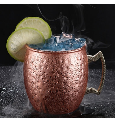 Taza "MOSCOW MULE" cobre martillado Ø9cm 0.5L APS 93311