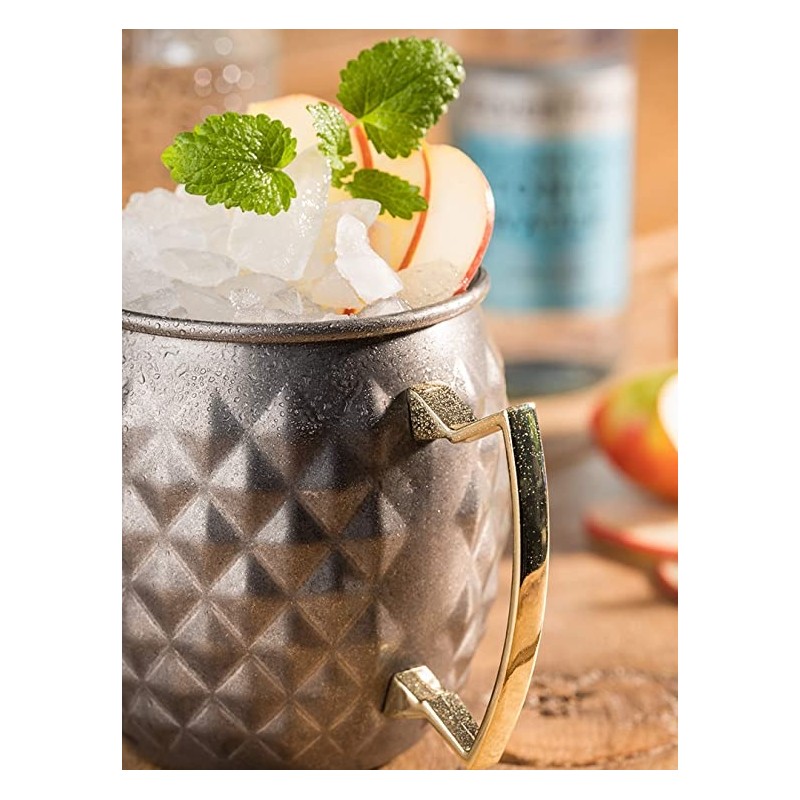 Jarra Coctelera de Acero Inoxidable para hacer cócteles.Estilo antiguo